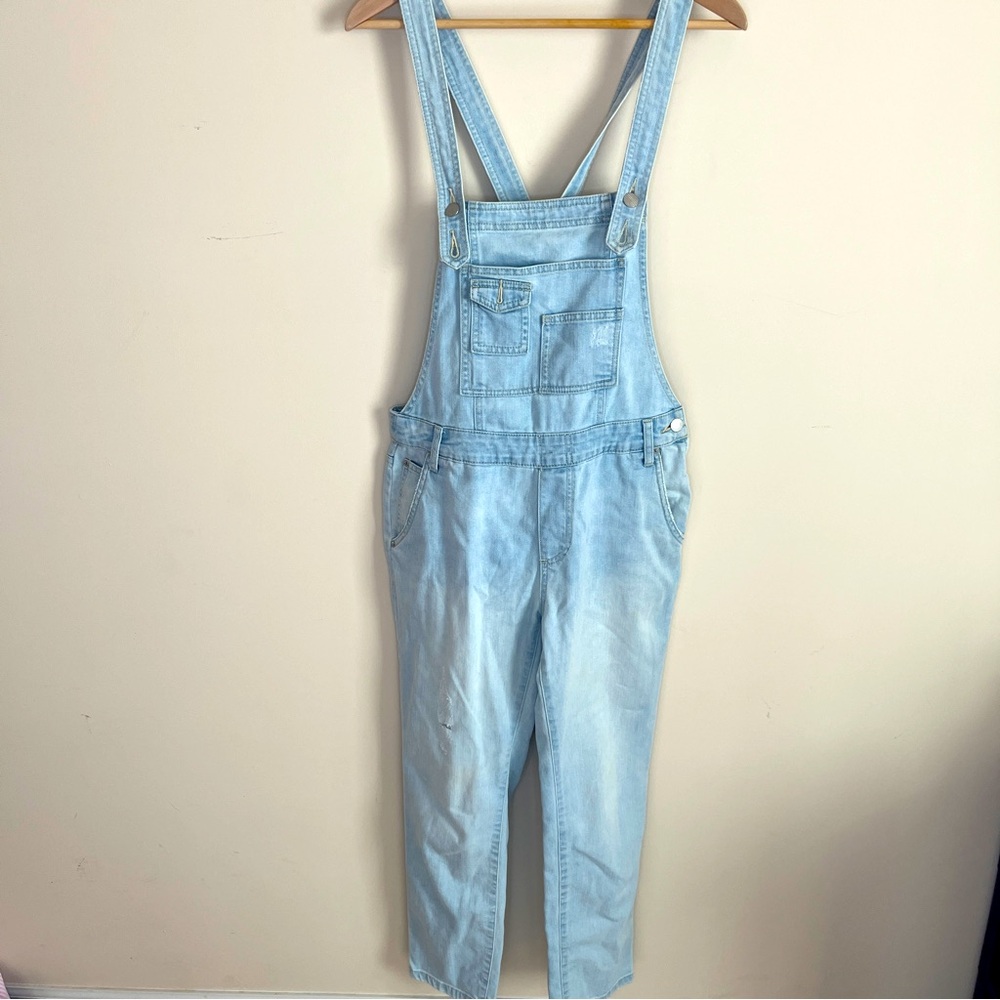 Free People Women's Denim Overalls Size 28 Blue Jeans Bib 61855-16515125 lt wash